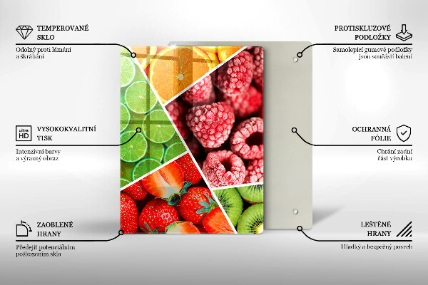 Protège plaque de cuisson Fruits colorés