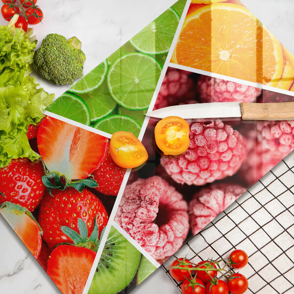 Protège plaque de cuisson Fruits colorés