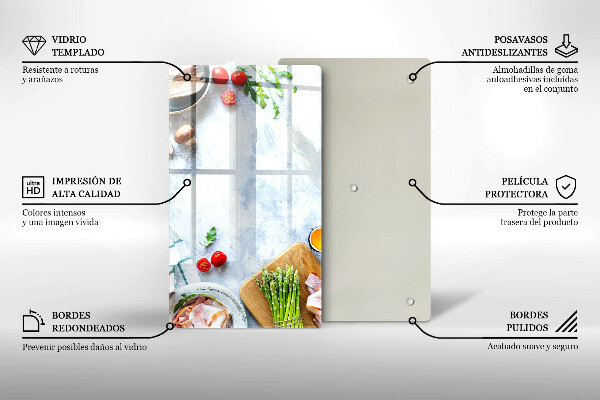 Protège plaque de cuisson Ingrédients en cuisine