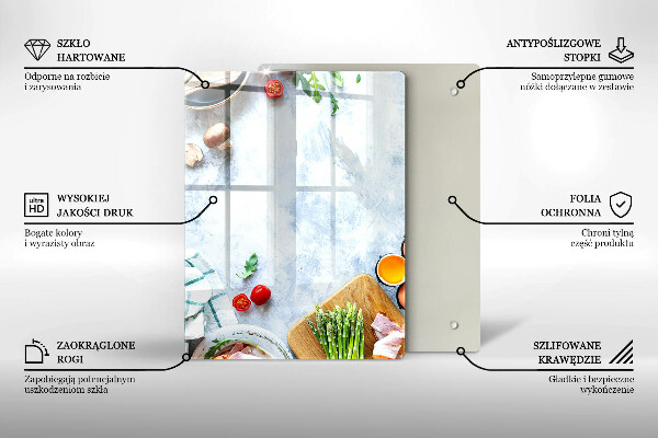Protège plaque de cuisson Ingrédients en cuisine
