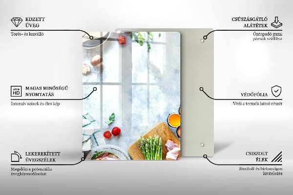 Protège plaque de cuisson Ingrédients en cuisine