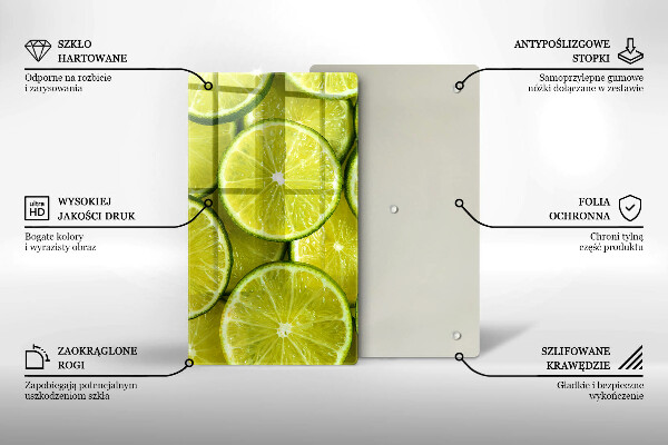 Protège plaque de cuisson Tranches de citron vert
