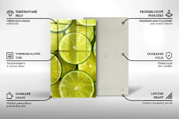 Protège plaque de cuisson Tranches de citron vert