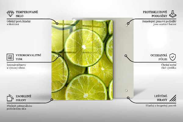 Protège plaque de cuisson Tranches de citron vert