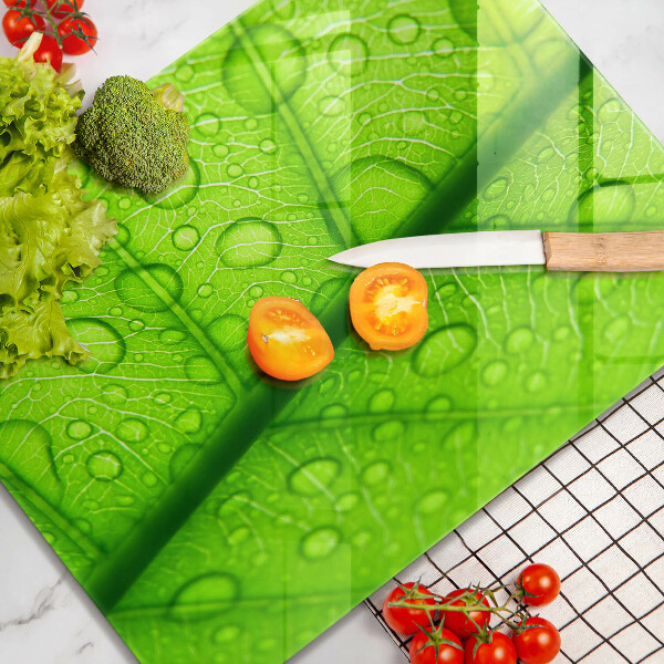 Protège plaque de cuisson Gros plan d'une feuille