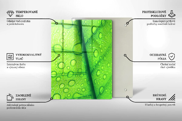 Protège plaque de cuisson Gros plan d'une feuille
