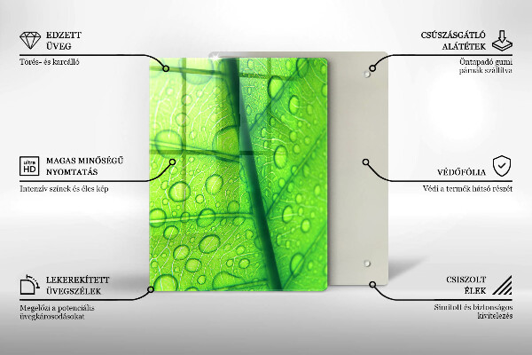 Protège plaque de cuisson Gros plan d'une feuille
