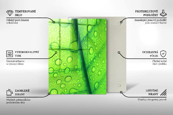 Protège plaque de cuisson Gros plan d'une feuille