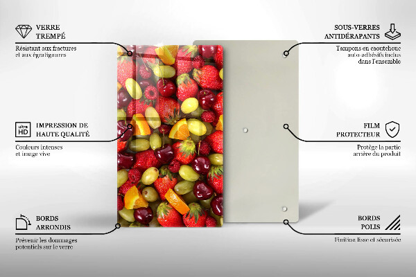 Protège plaque de cuisson Fruits d'été