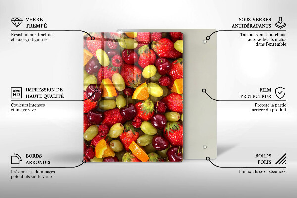 Protège plaque de cuisson Fruits d'été