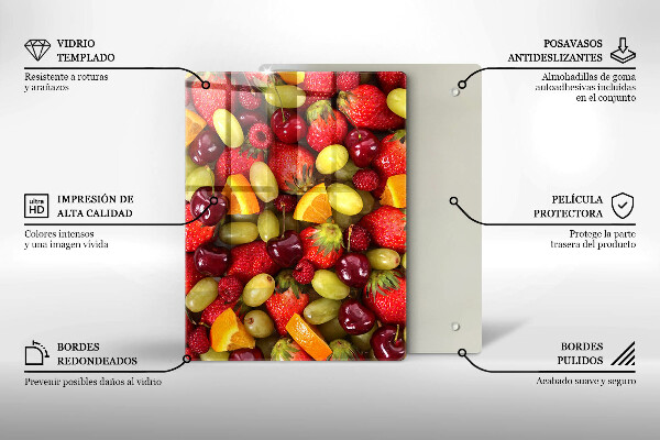 Protège plaque de cuisson Fruits d'été