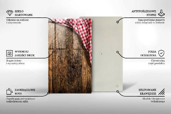 Protège plaque de cuisson Table en bois