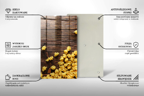 Protège plaque de cuisson Des pâtes sur la table