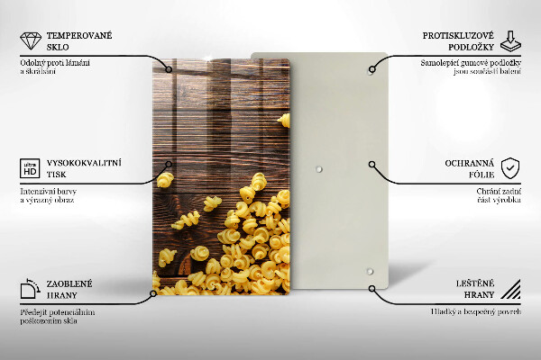 Protège plaque de cuisson Des pâtes sur la table