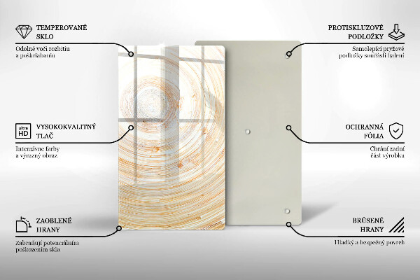 Protège plaque de cuisson Texture du bois