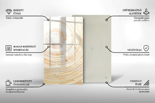 Protège plaque de cuisson Texture du bois