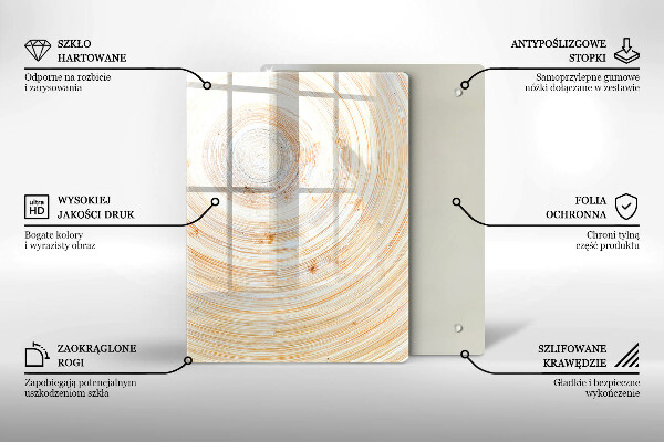 Protège plaque de cuisson Texture du bois