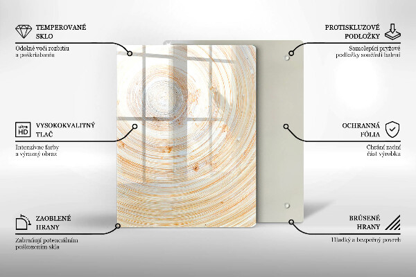 Protège plaque de cuisson Texture du bois