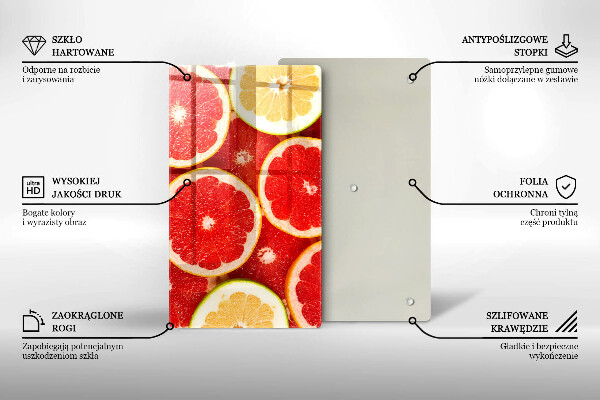 Protège plaque de cuisson Tranches de pamplemousse