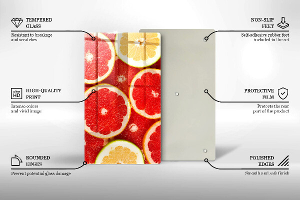 Protège plaque de cuisson Tranches de pamplemousse