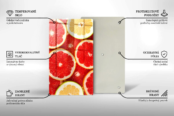 Protège plaque de cuisson Tranches de pamplemousse