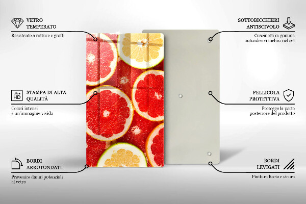 Protège plaque de cuisson Tranches de pamplemousse