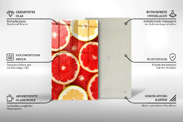 Protège plaque de cuisson Tranches de pamplemousse