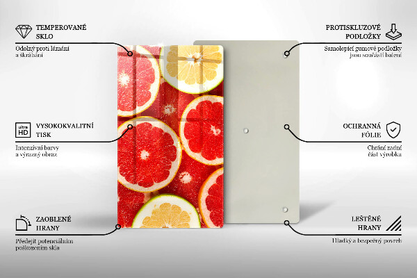 Protège plaque de cuisson Tranches de pamplemousse