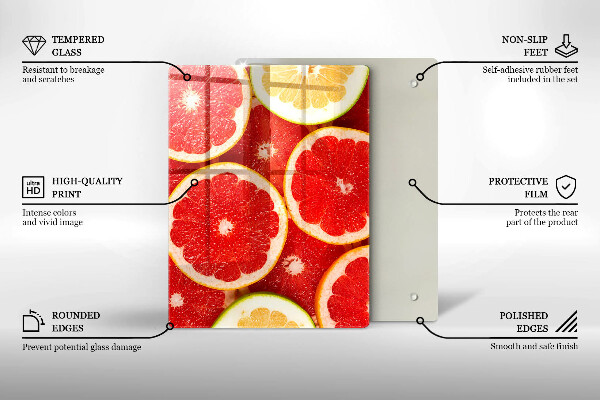 Protège plaque de cuisson Tranches de pamplemousse
