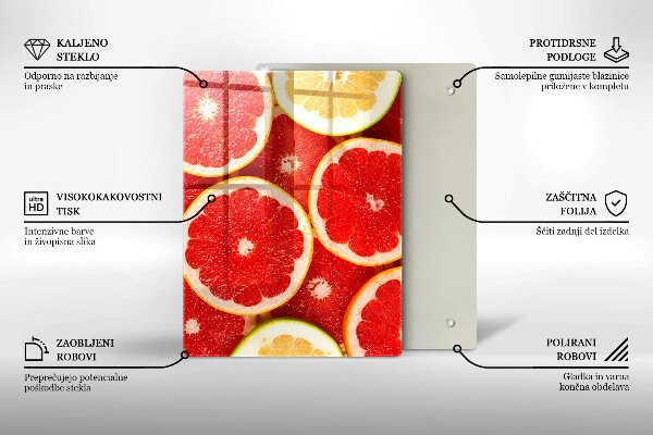 Protège plaque de cuisson Tranches de pamplemousse