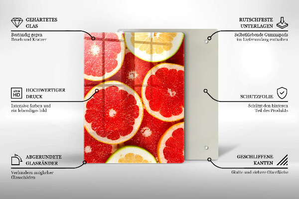 Protège plaque de cuisson Tranches de pamplemousse