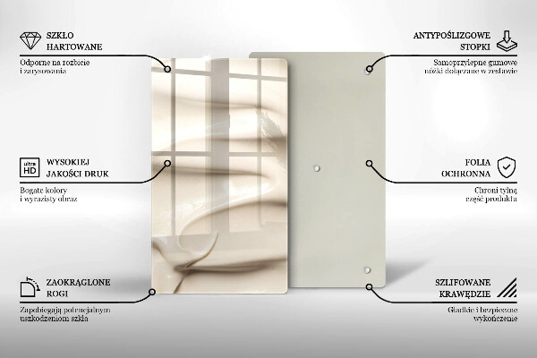 Protège plaque de cuisson Glace crémeuse