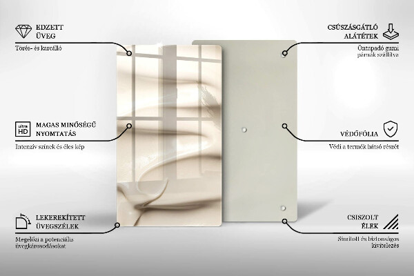 Protège plaque de cuisson Glace crémeuse