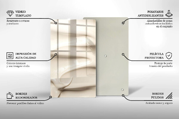 Protège plaque de cuisson Glace crémeuse