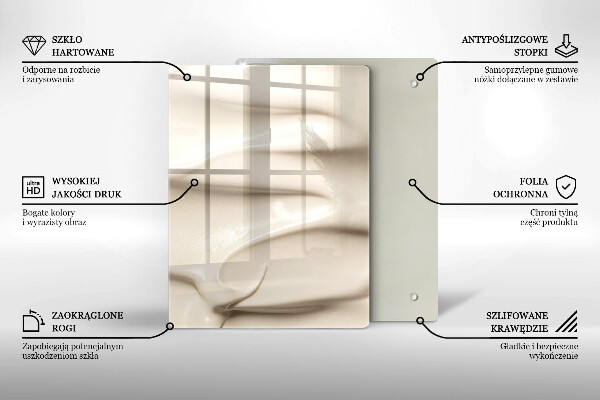 Protège plaque de cuisson Glace crémeuse