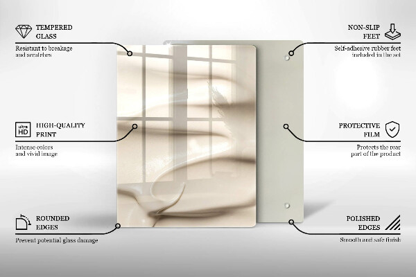 Protège plaque de cuisson Glace crémeuse