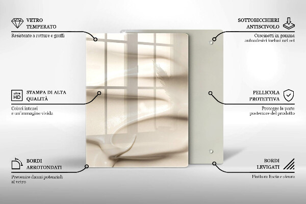 Protège plaque de cuisson Glace crémeuse