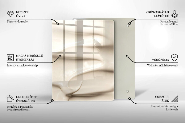 Protège plaque de cuisson Glace crémeuse