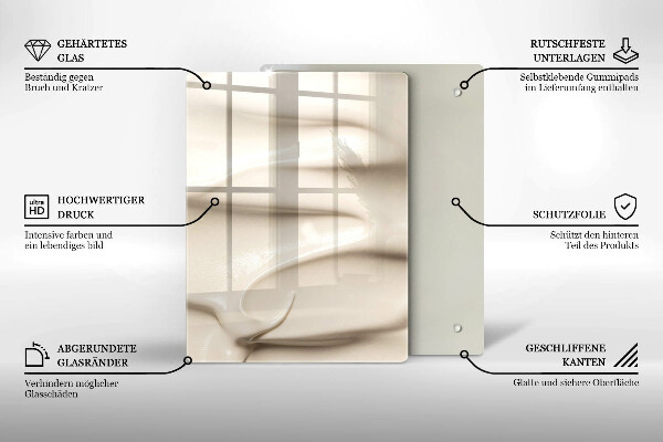 Protège plaque de cuisson Glace crémeuse