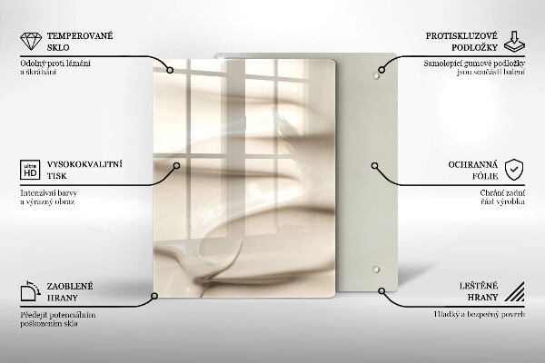 Protège plaque de cuisson Glace crémeuse