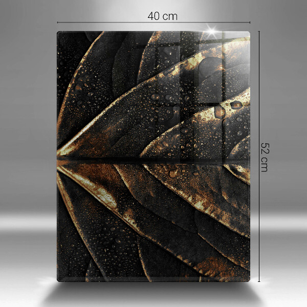 Protège plaque de cuisson Feuille d'or