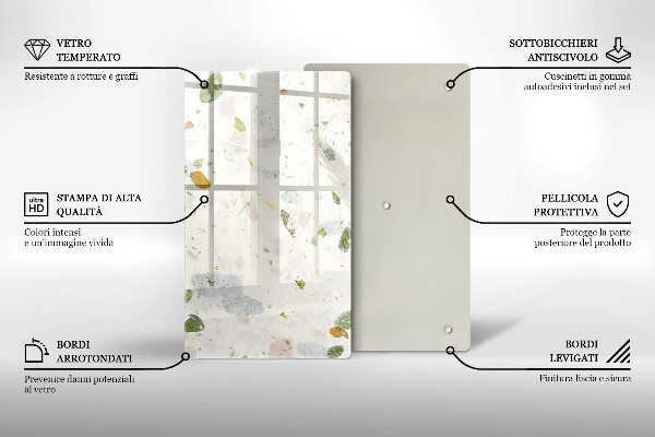 Protège plaque de cuisson Feuilles tombantes