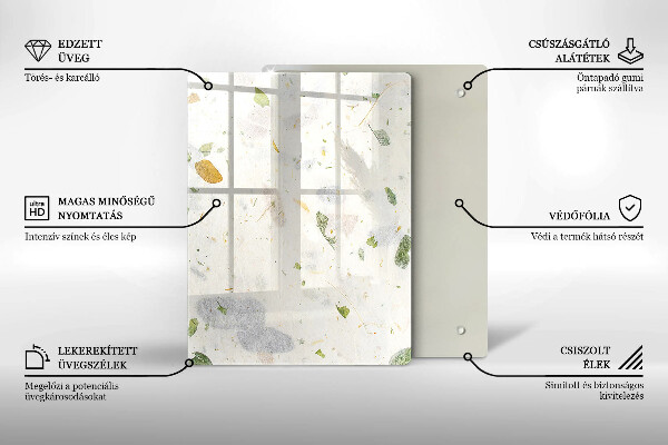 Protège plaque de cuisson Feuilles tombantes