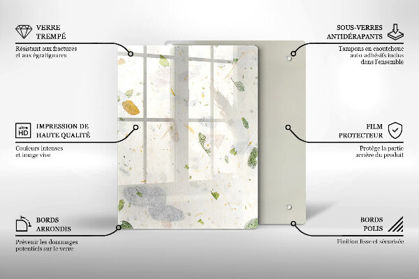 Protège plaque de cuisson Feuilles tombantes