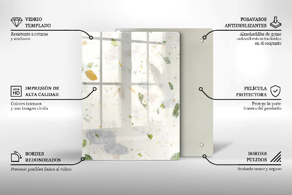 Protège plaque de cuisson Feuilles tombantes