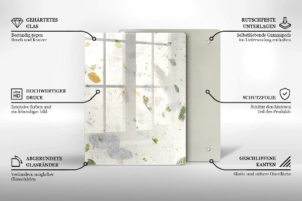 Protège plaque de cuisson Feuilles tombantes