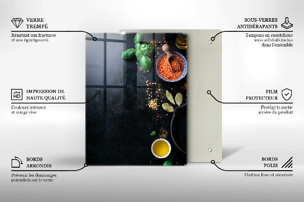 Protège plaque de cuisson Bols d'épices