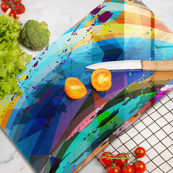 Protège plaque de cuisson Taches de peinture colorées