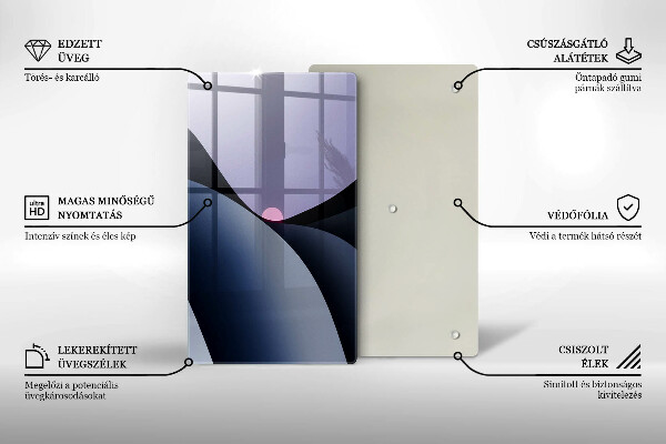 Protège plaque de cuisson Formes abstraites