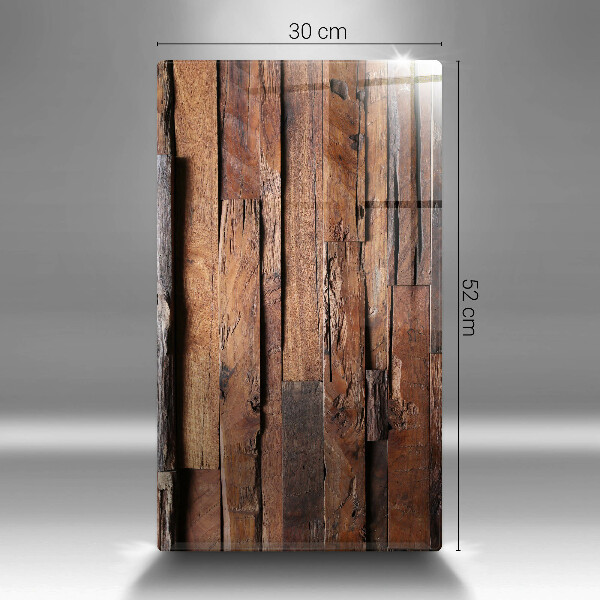 Protège plaque de cuisson Planches de bois décoratives